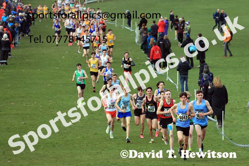 Mens Under-17s, 2024 CAU Inter Counties Cross Country Champs., Wollaton Park, Nottingham. Photo: David T. Hewitson/Sports for All Pics